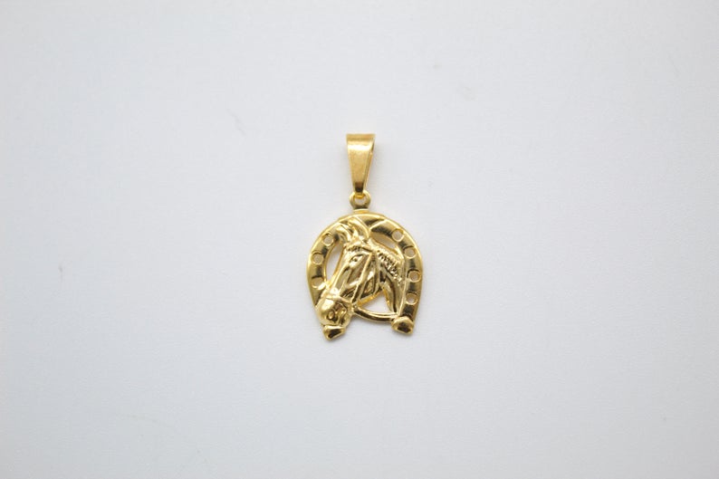 18k Gold Filled Horse Shoe Pendant