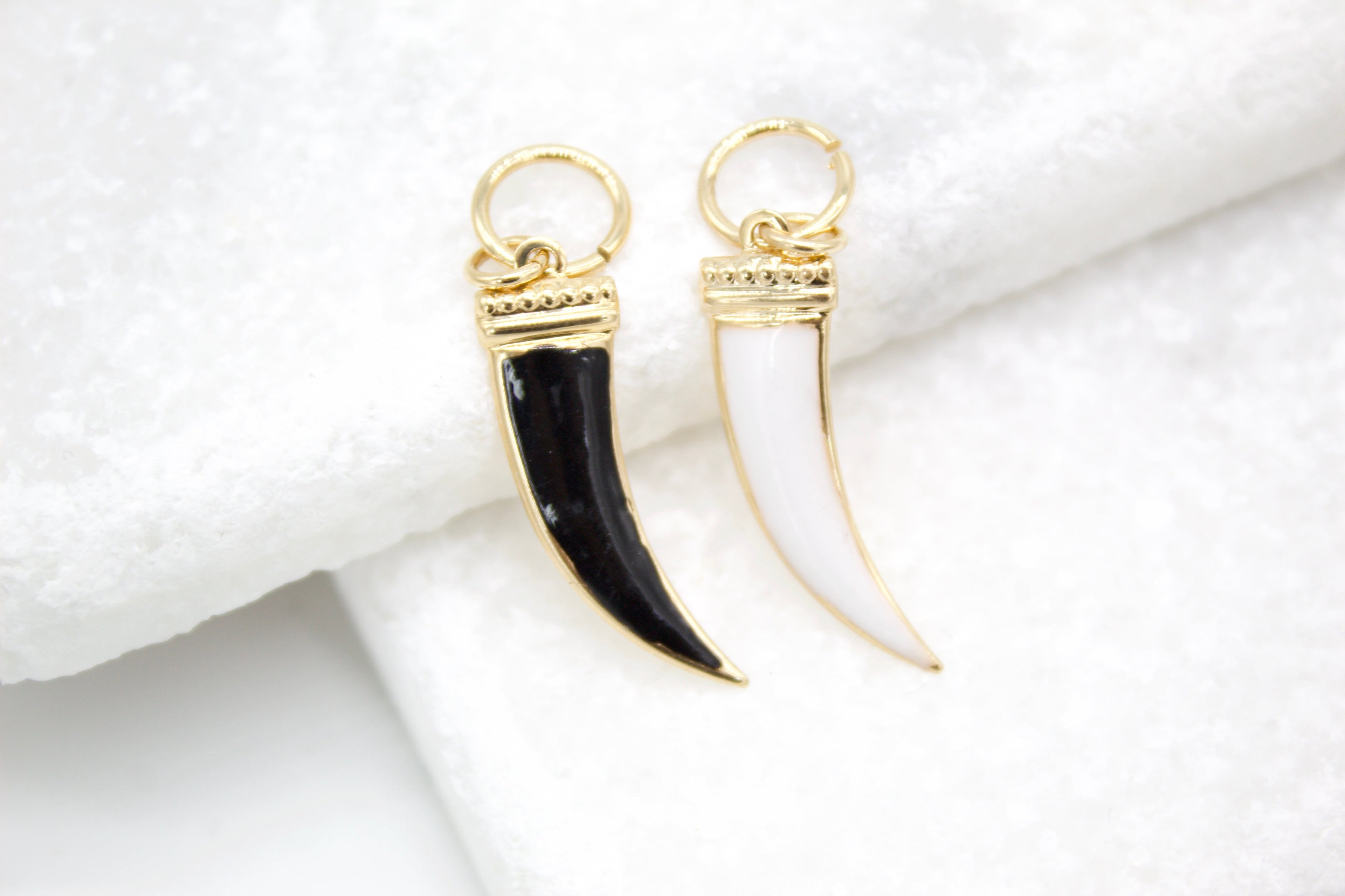 18K Gold Filled Animal Tooth Pendant Charm